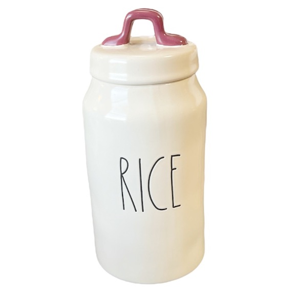 Rae Dunn Other New Rae Dunn Rice Canister Wlid And Loop Handle
